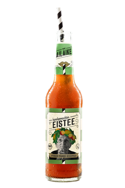 Bio-Eistee Pfirsich-Mango