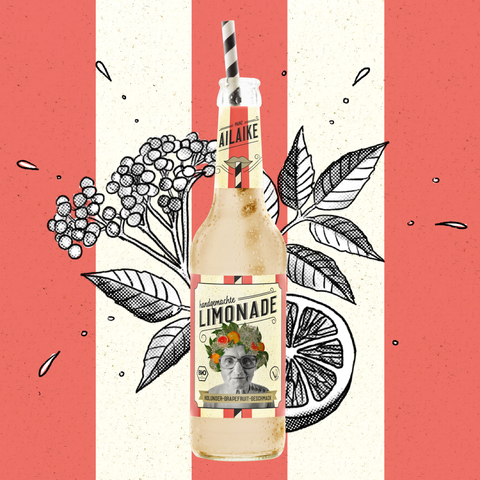 AiLaike Holunder‑Grapefruit Bio-Limonade – 15er Kiste
