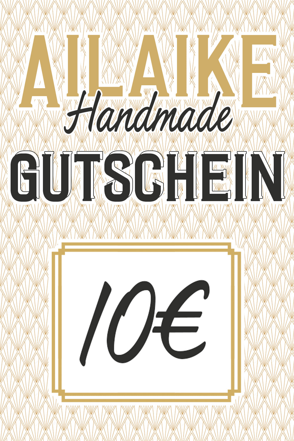 AiLaike Handmade Gutschein * 10€ * 25€ * 50€ * 100€ *  gutschein - AiLaike Natural Beverages GmbH - Handgemachte Bio-Erfrischungsgetränke aus Mainz seit 2010