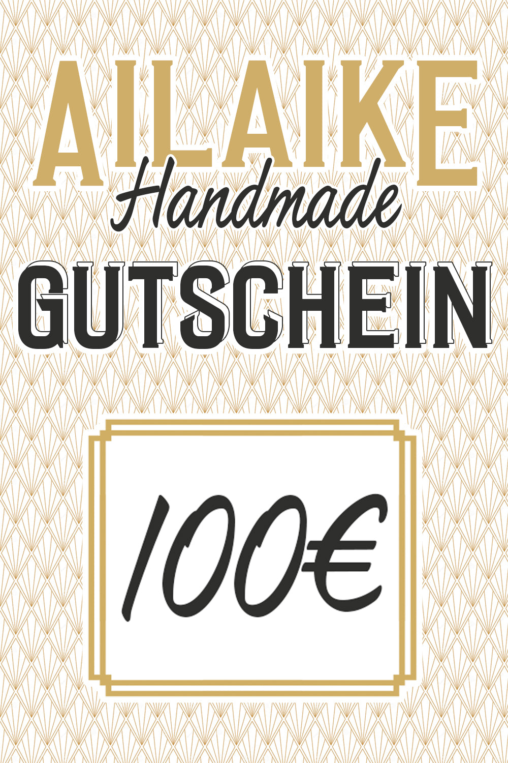 AiLaike Handmade Gutschein * 10€ * 25€ * 50€ * 100€ *  gutschein - AiLaike Natural Beverages GmbH - Handgemachte Bio-Erfrischungsgetränke aus Mainz seit 2010