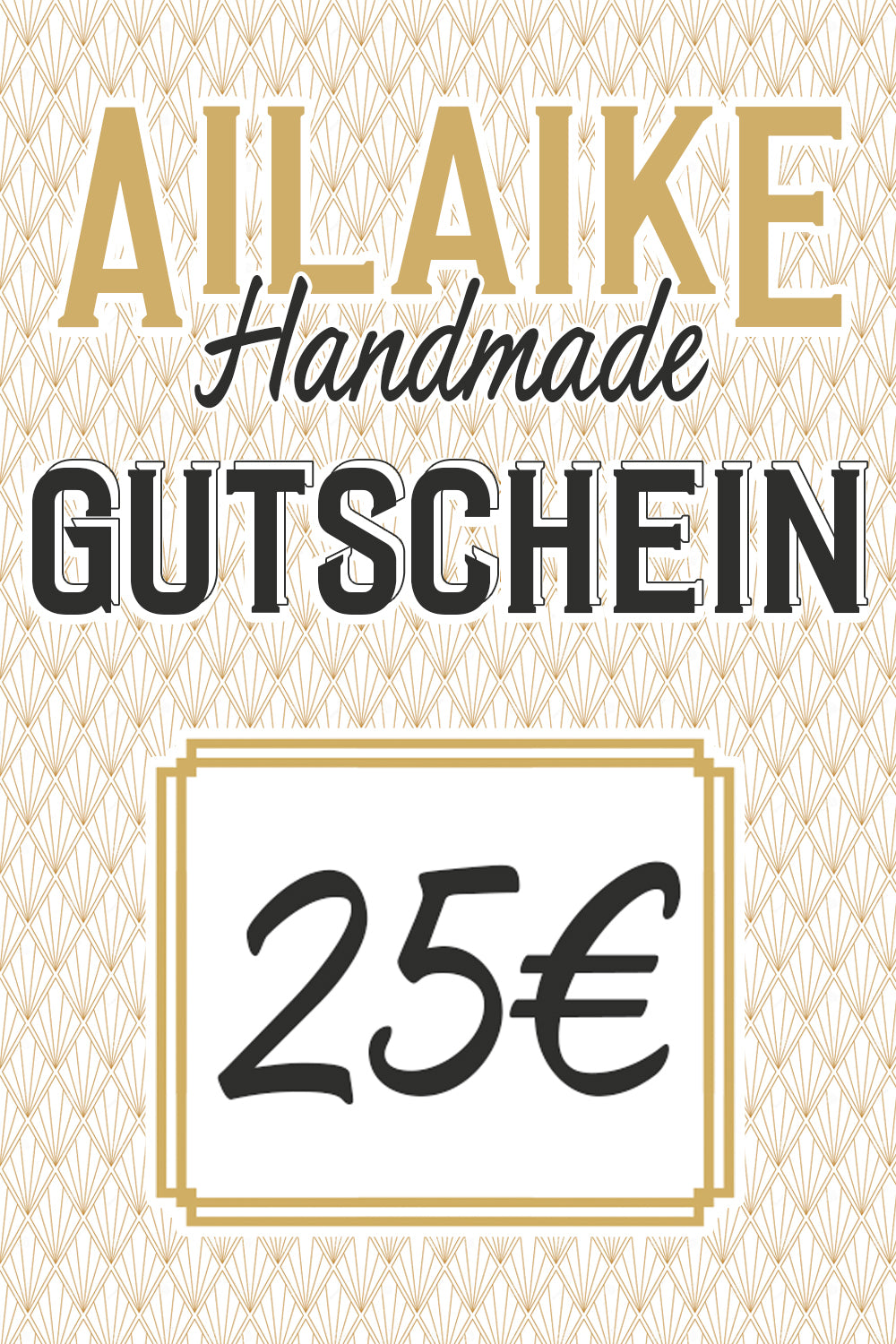 AiLaike Handmade Gutschein * 10€ * 25€ * 50€ * 100€ *  gutschein - AiLaike Natural Beverages GmbH - Handgemachte Bio-Erfrischungsgetränke aus Mainz seit 2010